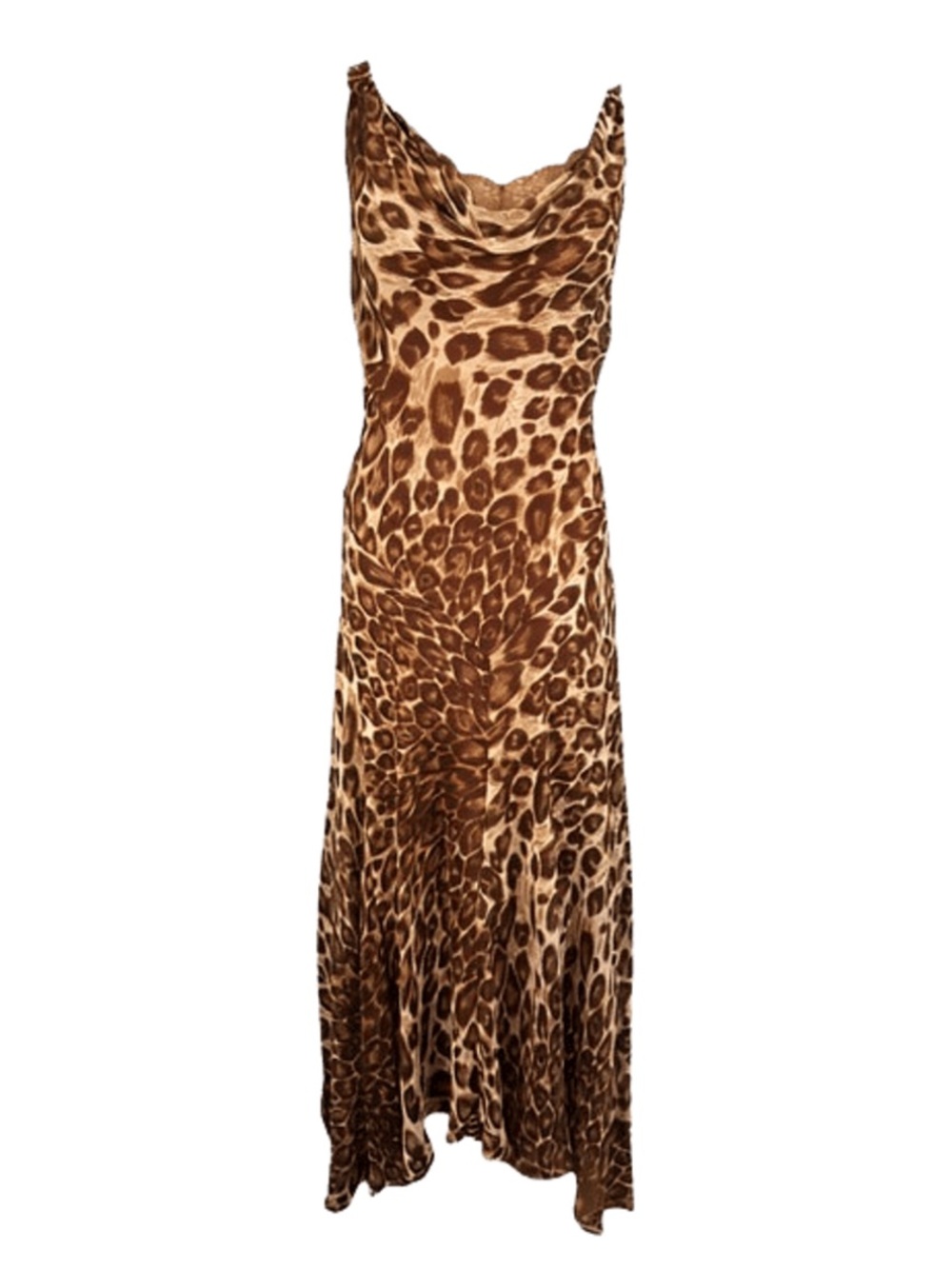 Vintage ICE y2k Silk Lace Leopard Fairy Dress 14